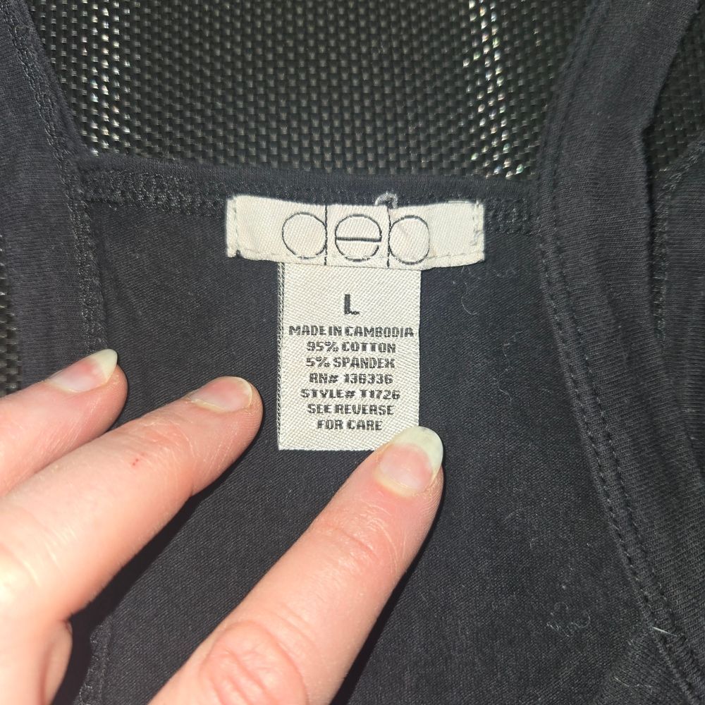 Deb Black Racerback Tank Top - Picture 3 of 3